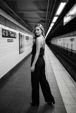 Anna 2 Flowy - B&W Subway Platform [VAR:0]